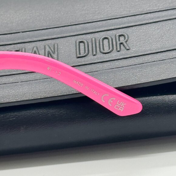 NEW DIORSIGNATURE B1U 73C0 PINK GEOMETRIC WOMEN SUNGLASSES DIOR SIGNATURE - Picture 11 of 12